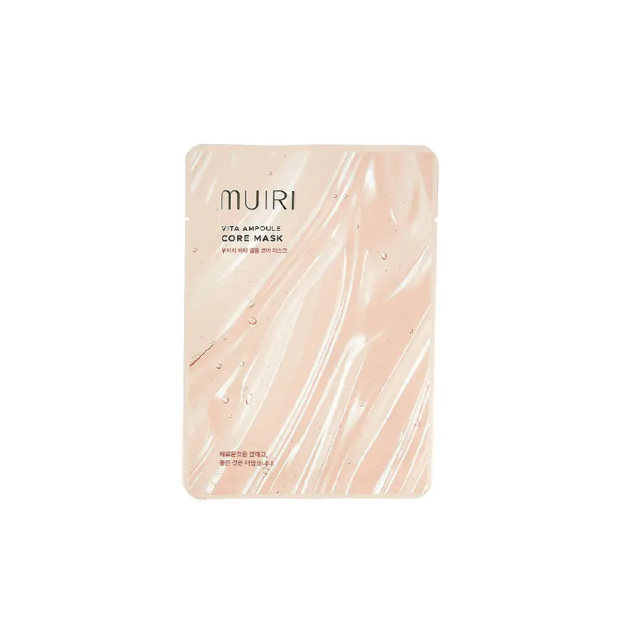 Mặt nạ MUIRI Ampoule Core Vita - Sáng da, chống oxy hóa, giúp đều màu da