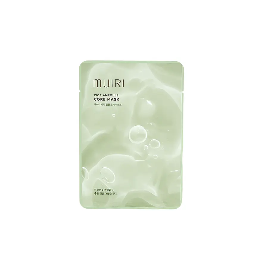 Mặt nạ MUIRI Ampoule Core Cica - Làm dịu kích ứng, phục hồi da