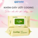 1 Gói Khăn Giấy Ướt Cooing 100 Tờ Nắp Cài, Không Mùi, An Toàn Cho Trẻ Sơ Sinh