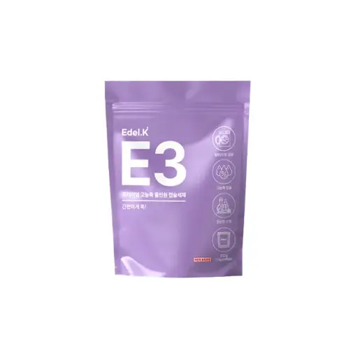 Viên Giặt Xả Cao Cấp Edel.K E3 Hàn Quốc Hương Lavender, Công Nghệ 7 Enzyme Sạch Sâu Lưu Hương Bảo Vệ Màu Vải 13g x 24 viên