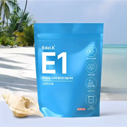 Viên giặt quần áo Edel.K E1 – Hương Biển thơm mát (túi 26 viên)