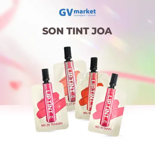 [Mua 4 Tặng 1] Combo 5 son JOA Waterful Tint Hàn Quốc căng mọng tự nhiên không bết dính, dưỡng ẩm môi 5ml/túi, set 5 túi
